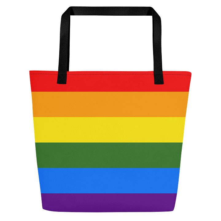 Rainbow Stripes All-Over Tote Bag product image (1)