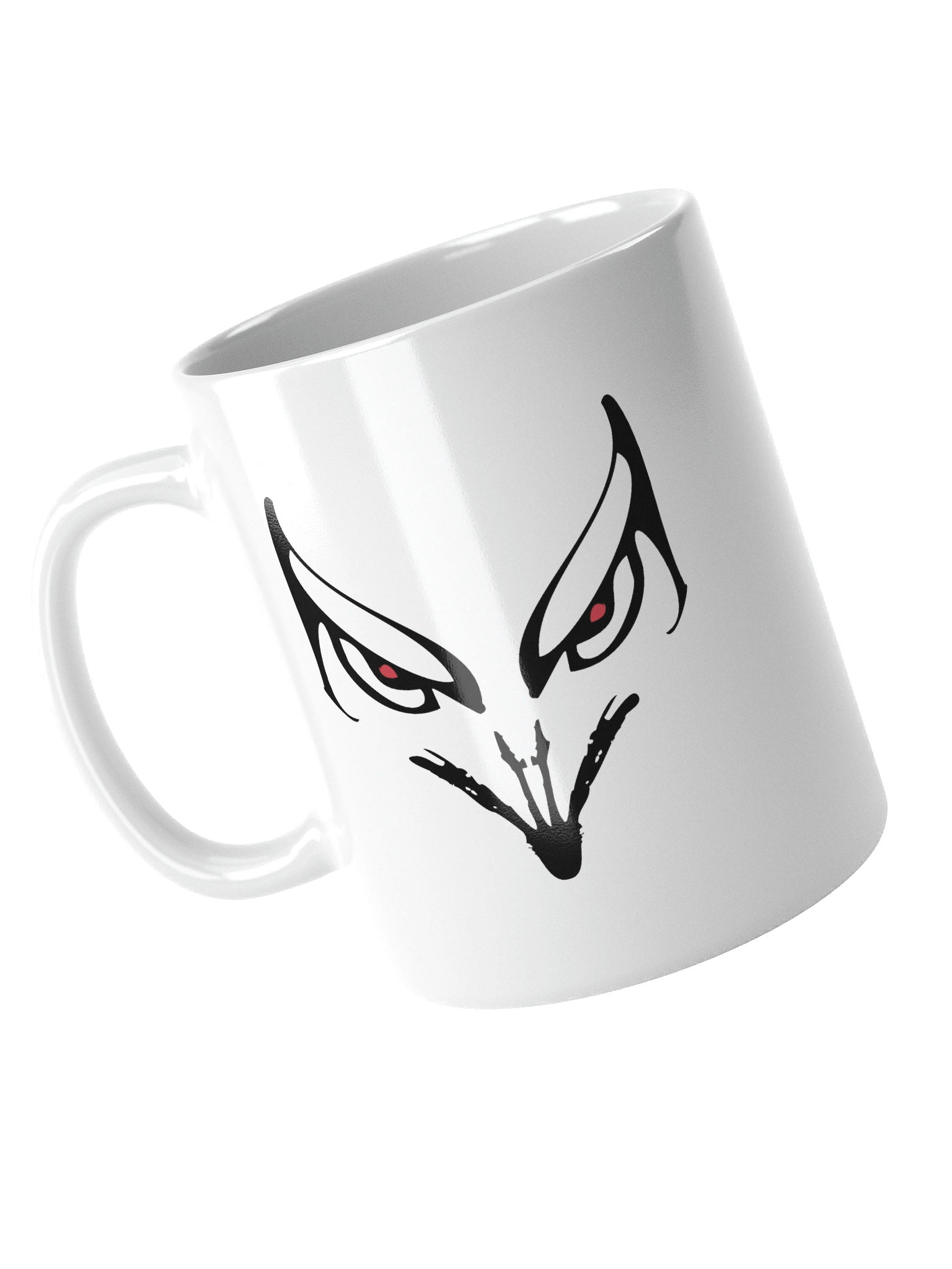Fierce Predator Eyes White Glossy Mug product image (4)