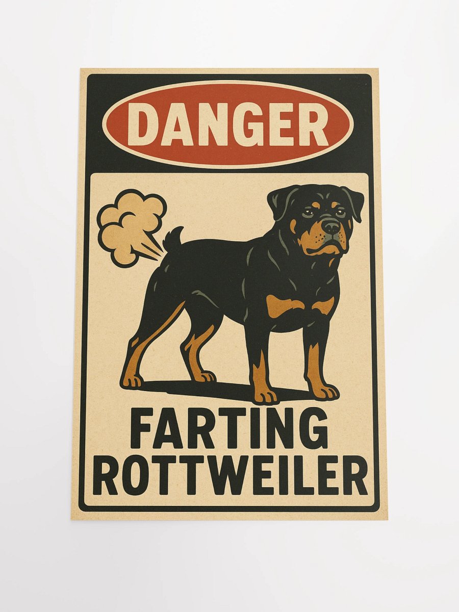 DANGER: FARTING ROTTWEILER - Poster product image (2)