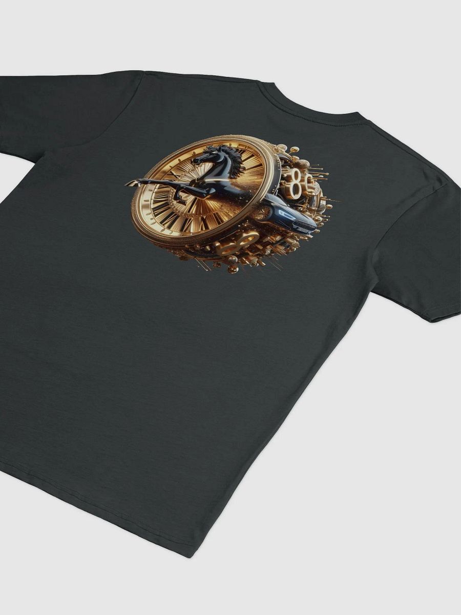 Timeless Elegance Clock and Horse Sculpture Tee product image (4)