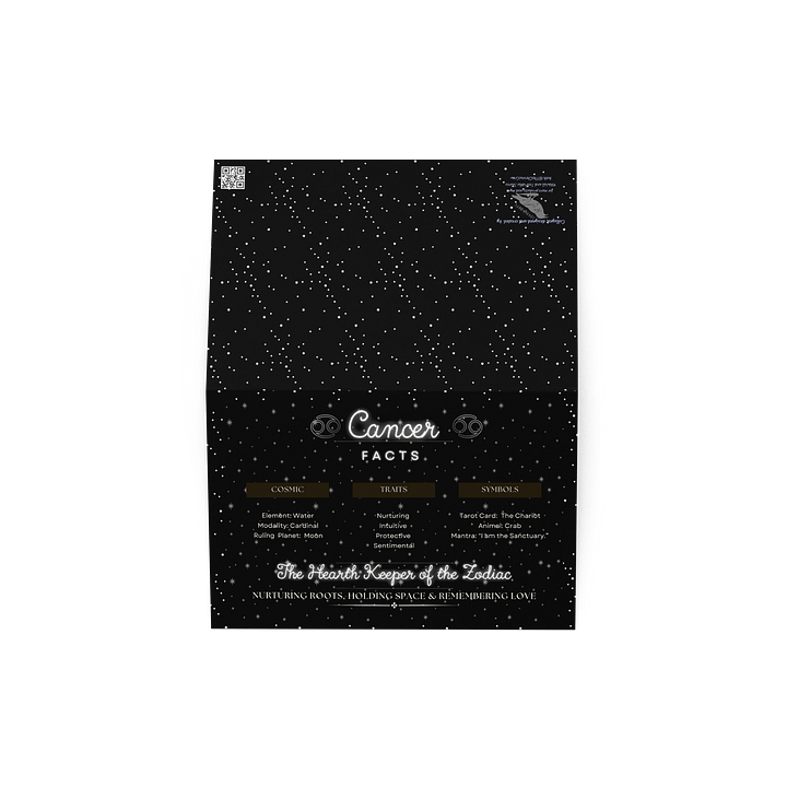 Cancer Zodiac 2025, Attributes Table, Greeting Card product image (4)