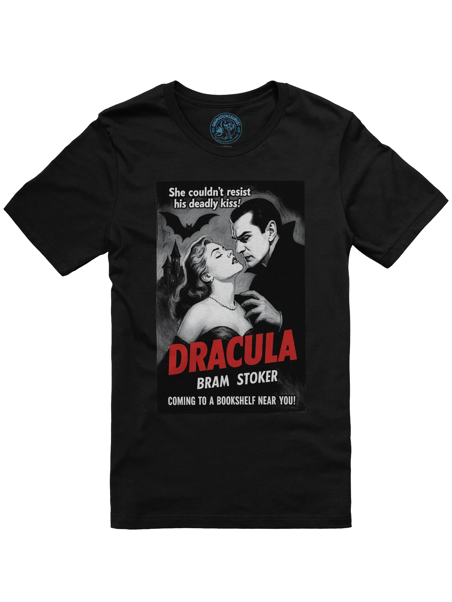 "Dracula" 1950's Faux Retro Film Poster Bram Stoker Concert Tee Fit Unisex T-Shirt product image (4)