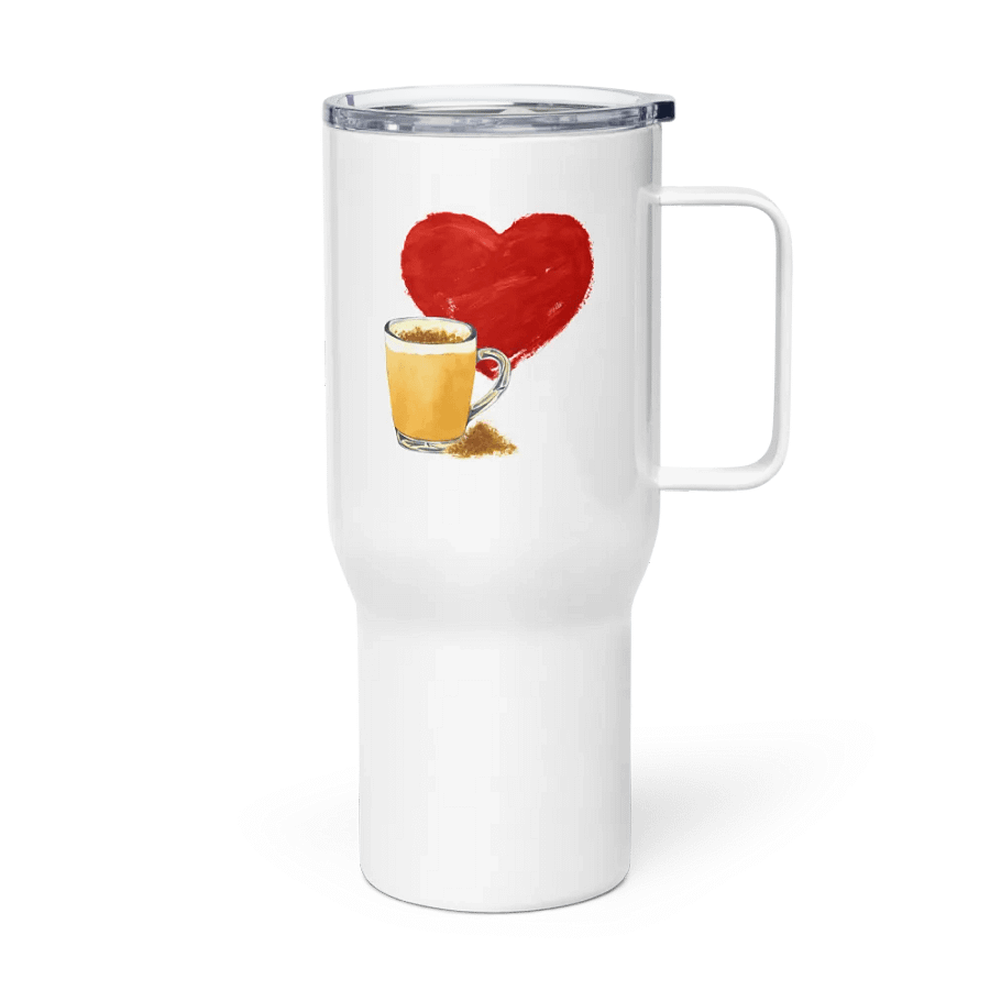 I Heart Latte Travel Mug with Handle product image (4)
