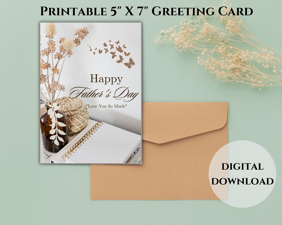 Notebooks & Butterflies Father's Day Card product image (1)