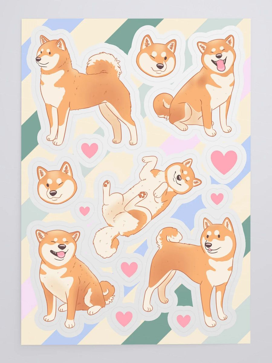 Shiba Inu Love - Sticker Sheet Set product image (4)