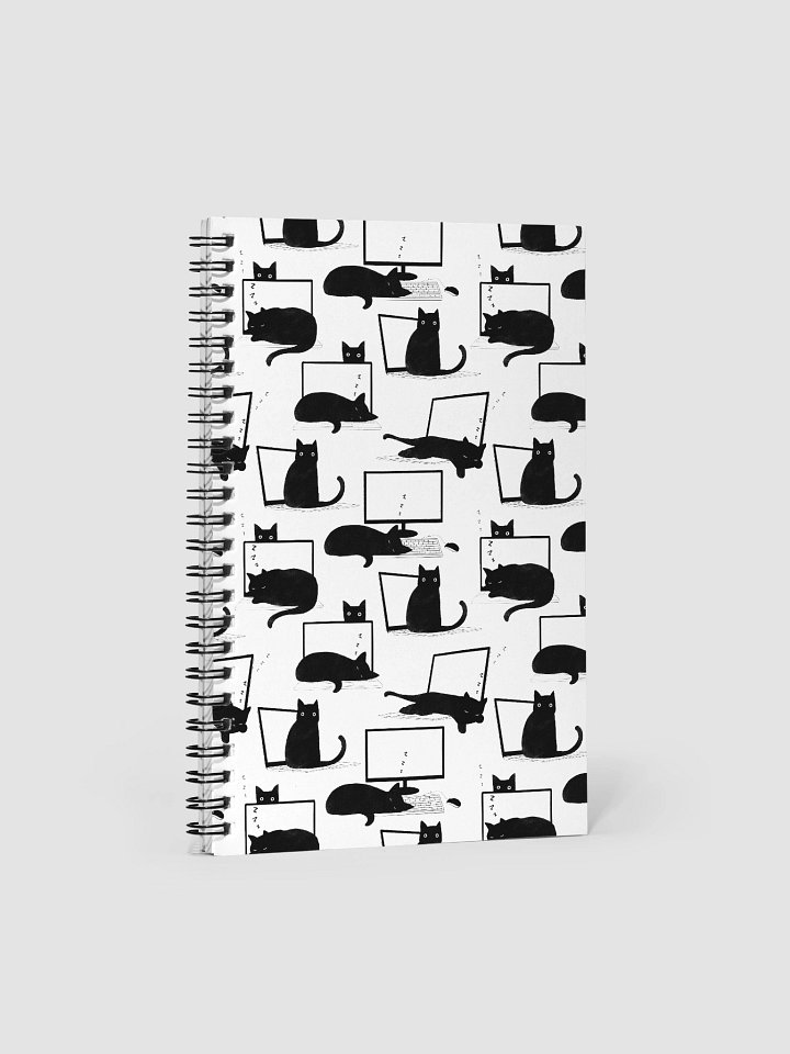 Cats Sleeping on Laptops Pattern Notebook product image (1)