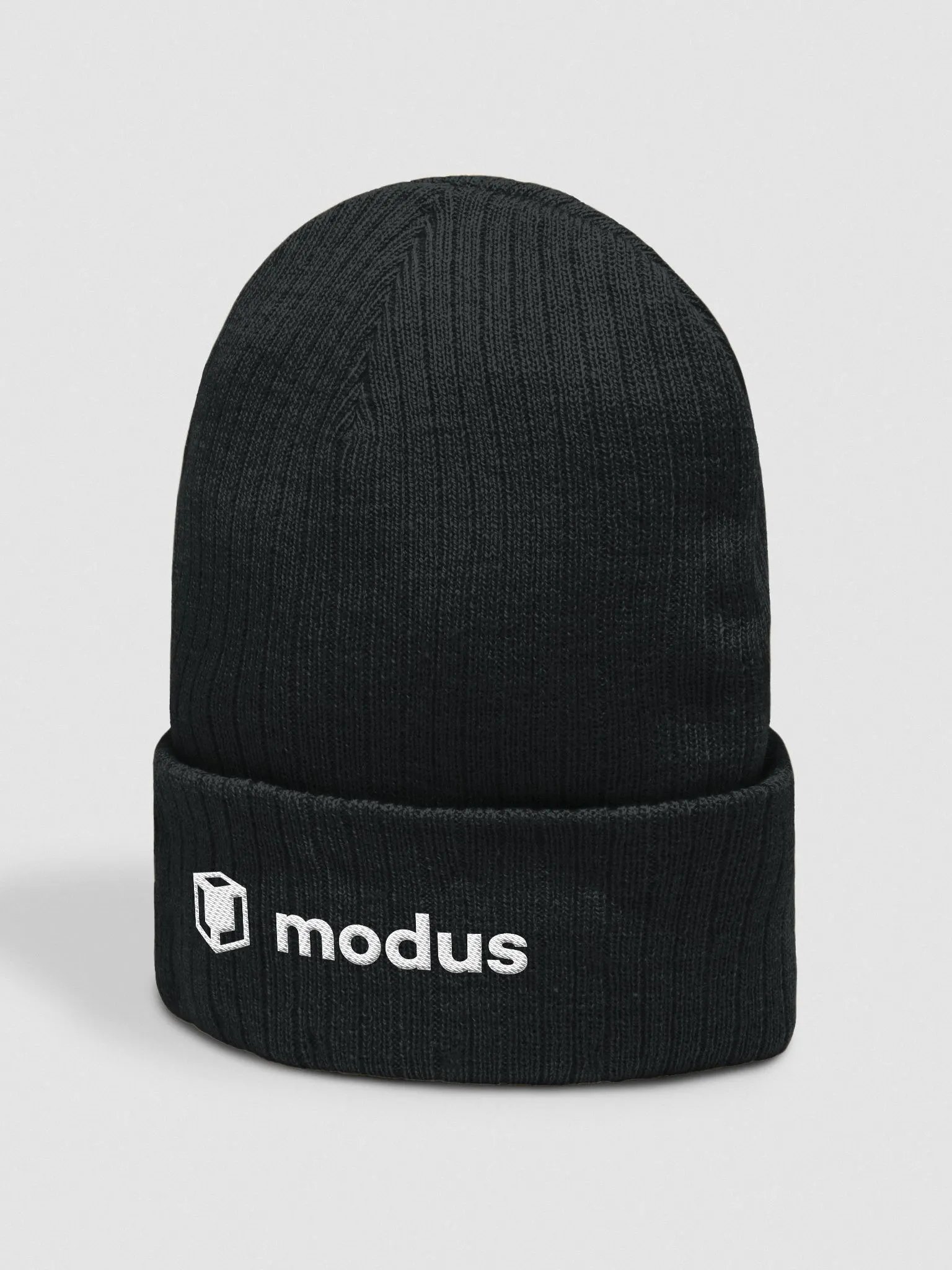beanie// ribbed knit (black) product image (2)