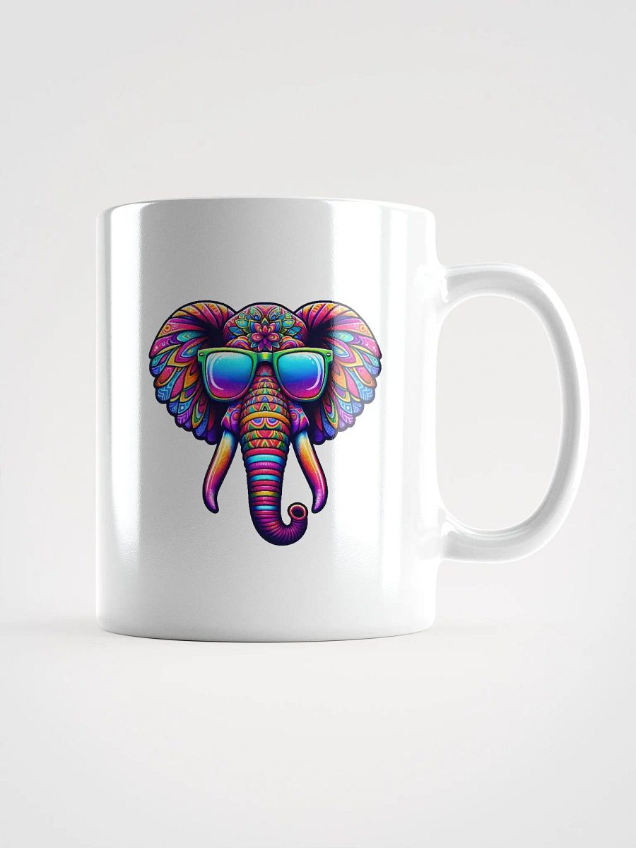Psychedelic Elephant with Sunglasses Mug product image (1)