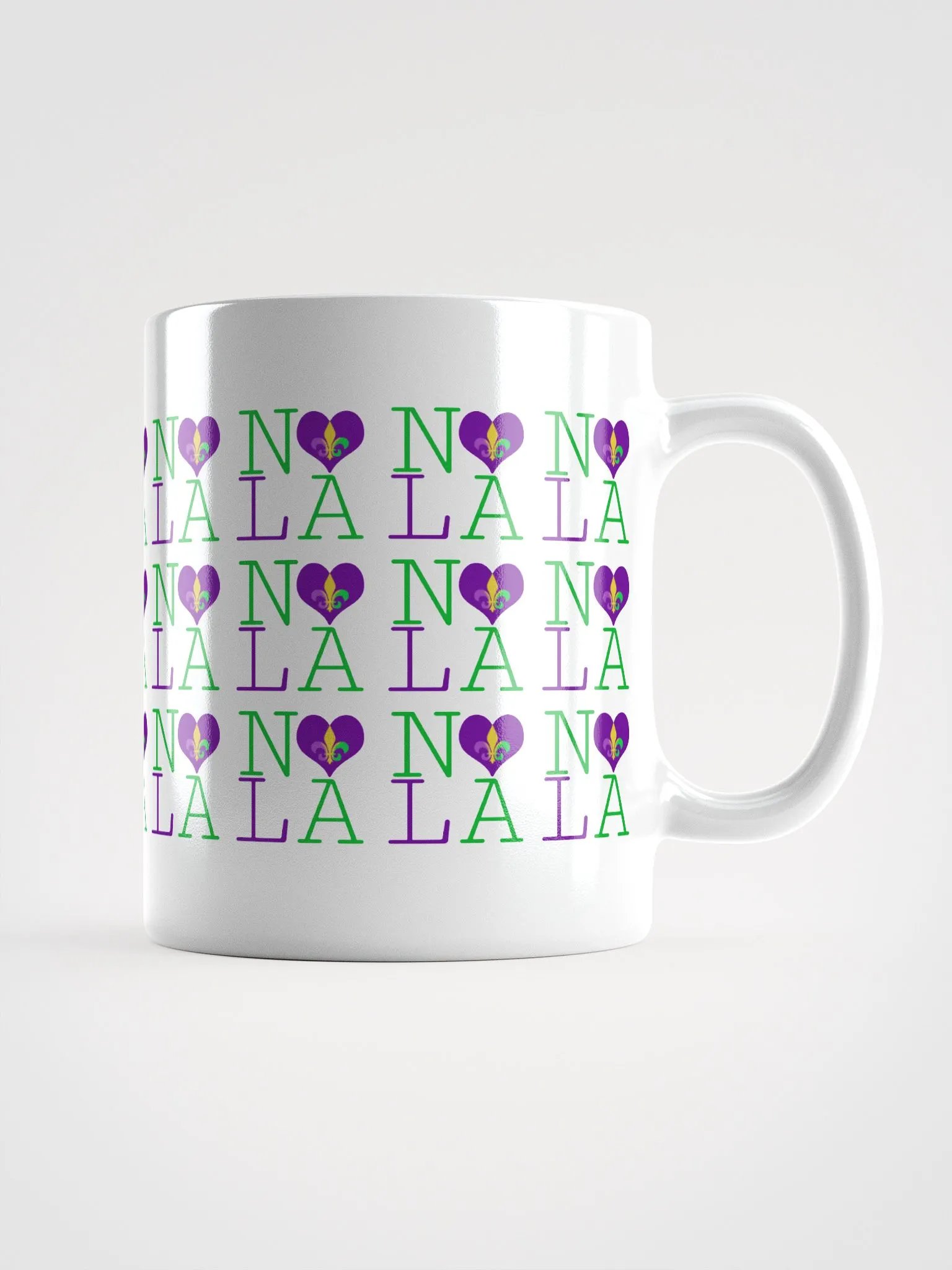 I LOVE NOLA **LEGACY MUG** (MARDI GRAS INFINITY WALL) product image (3)
