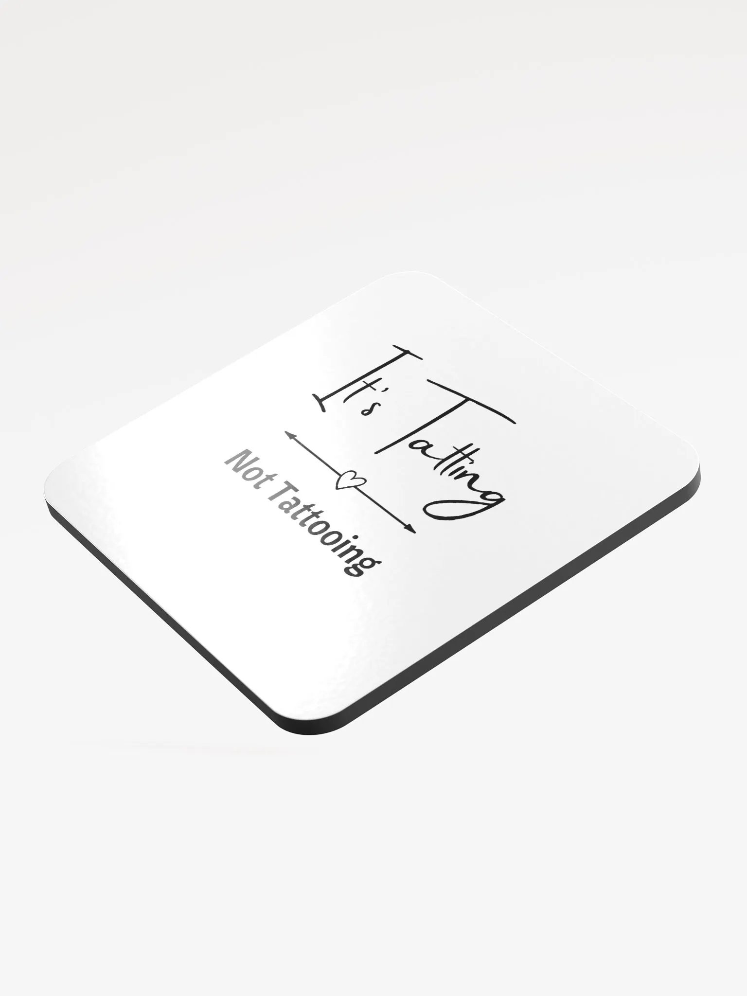 It's Tatting (not tattooing) coaster product image (3)