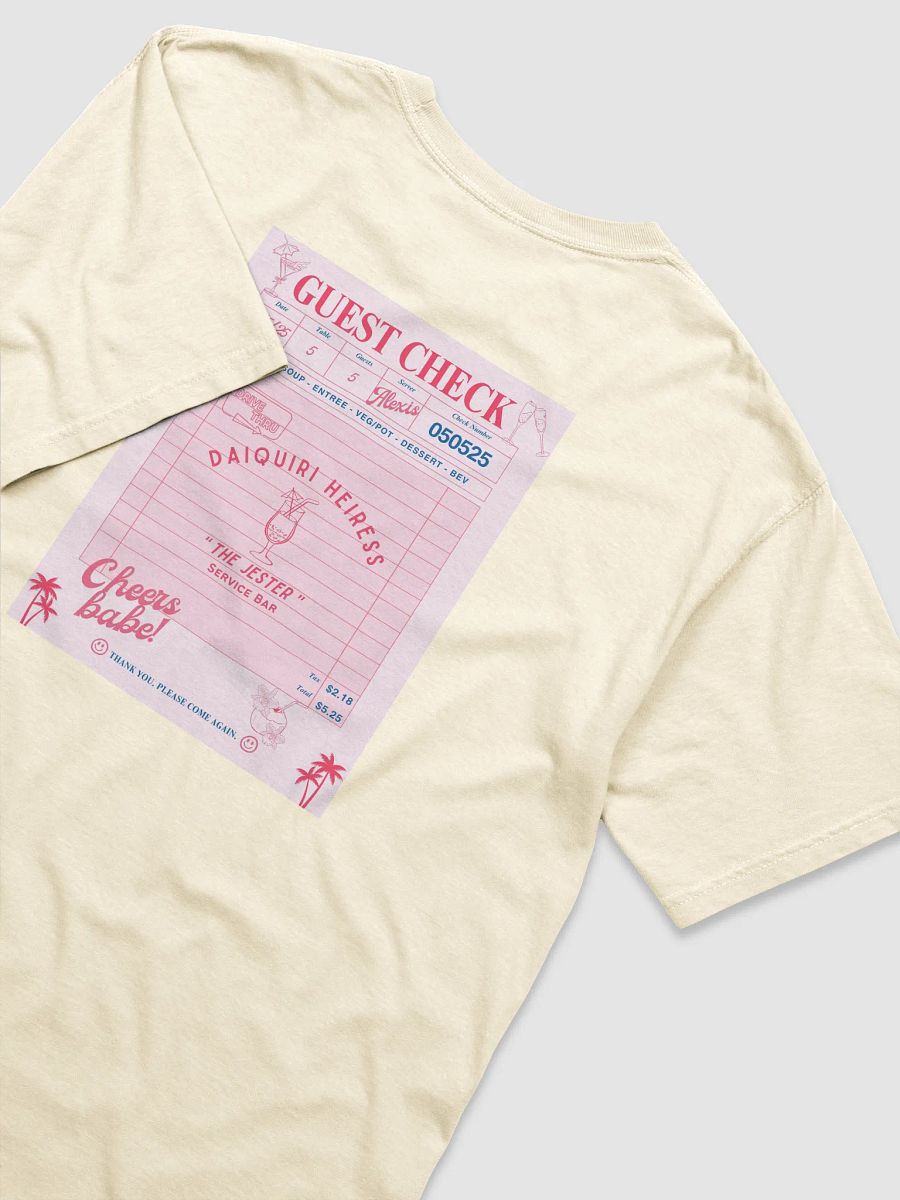 CHECK PLEASE! DAIQUIRI TEE - WHITE-IVORY product image (4)