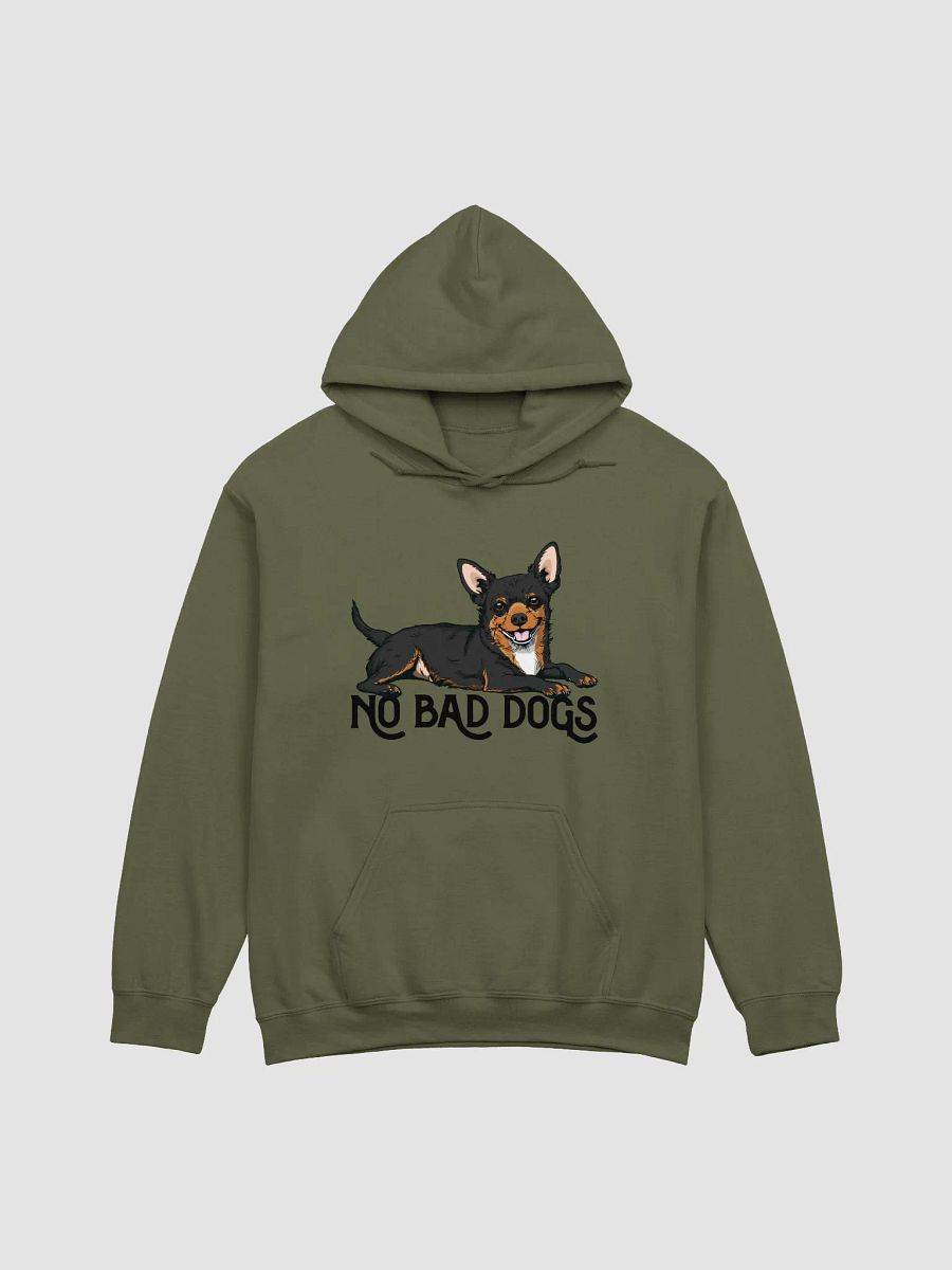 No Bad Dogs Hooded Sweatshirt of a Chihuahua(Tricolor) | Funny Hoodie for Chihuahua Paw-rents product image (16)