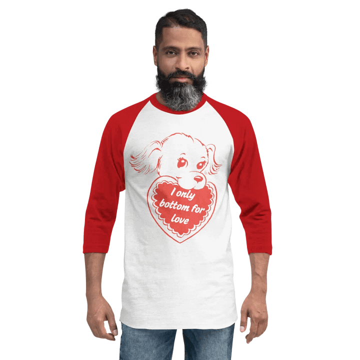 I Only Bottom for Love Jersey Raglan Tee product image (2)