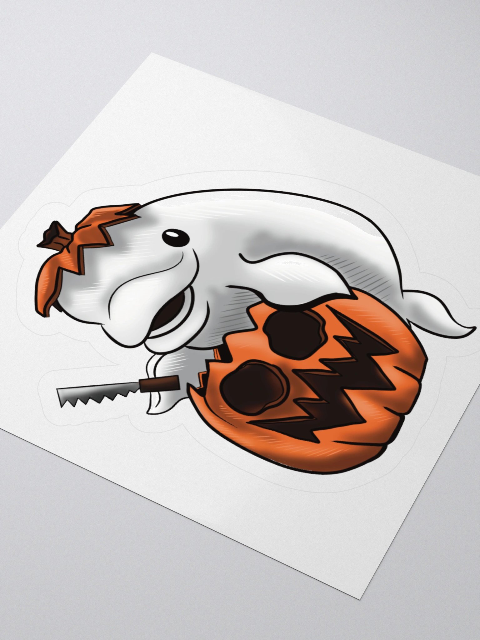 Beluga Pumpkin Carving Sticker product image (8)