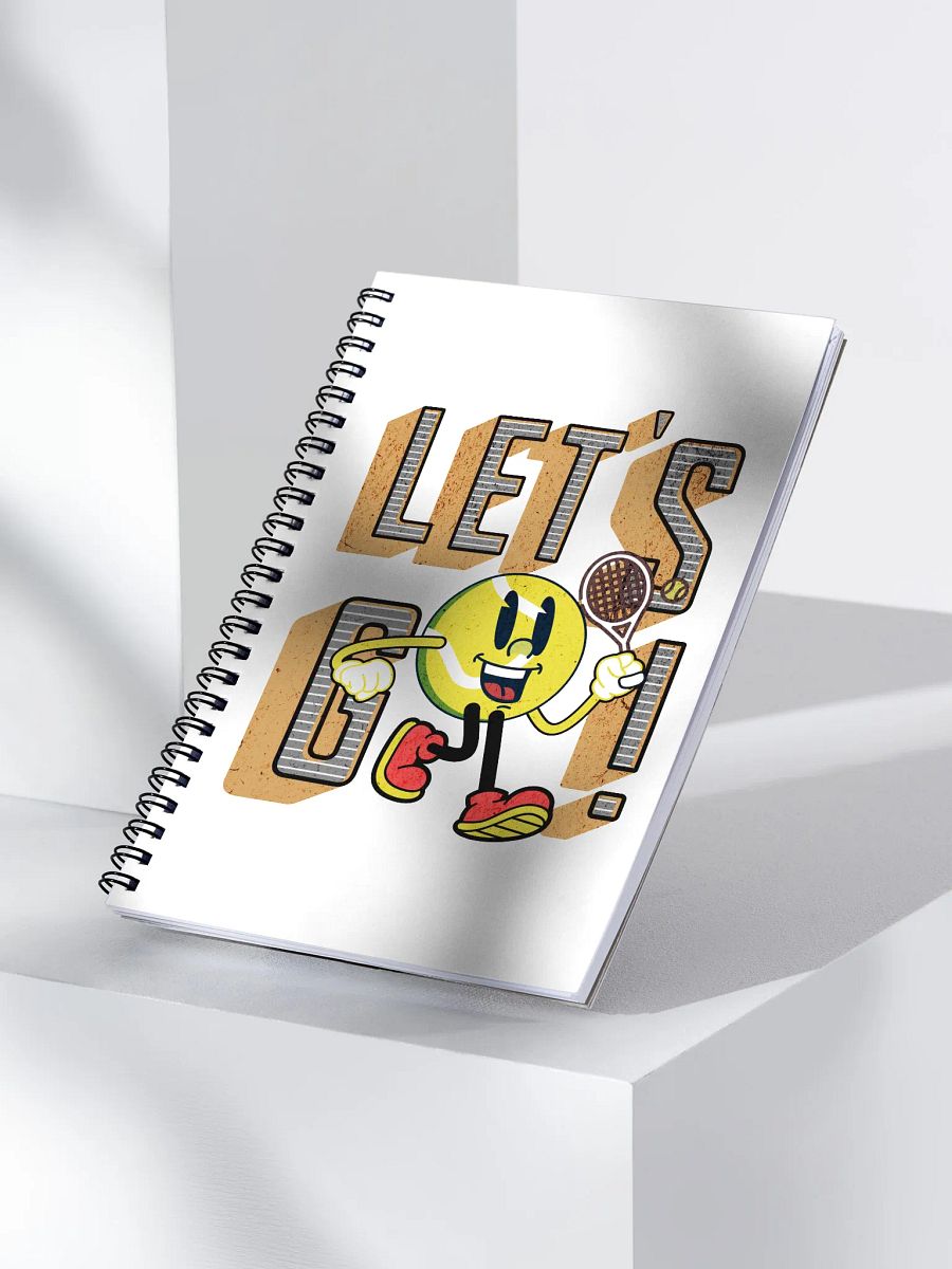 Lets Go Mascot Tennis Ball Spiral Notebook product image (3)