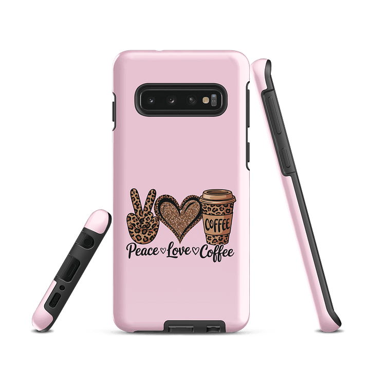 Peace, Love, Coffee Samsung® Tough Case product image (1)