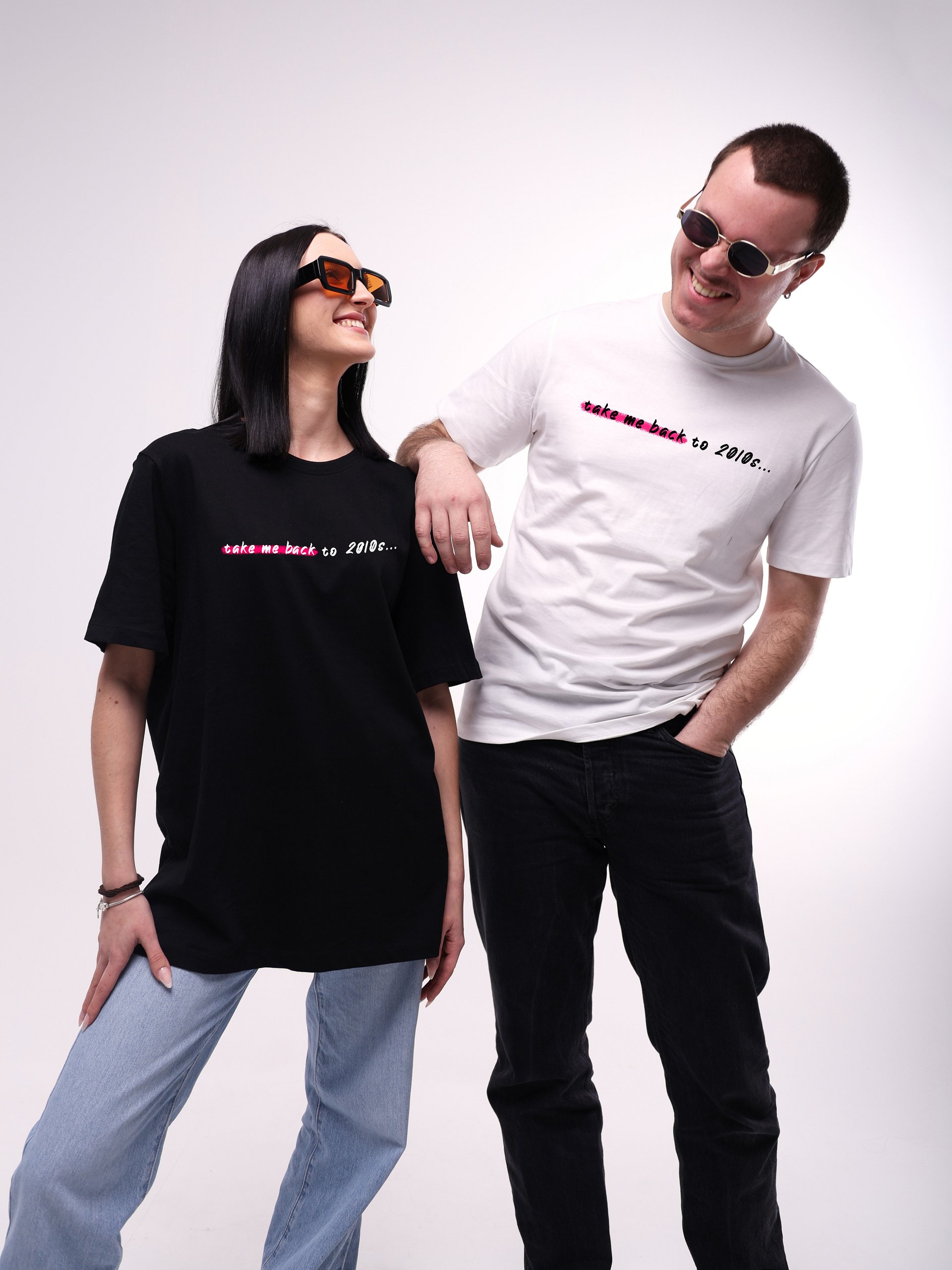 Take Me Back to 2010s Roseate T-Shirt (White) product image (4)