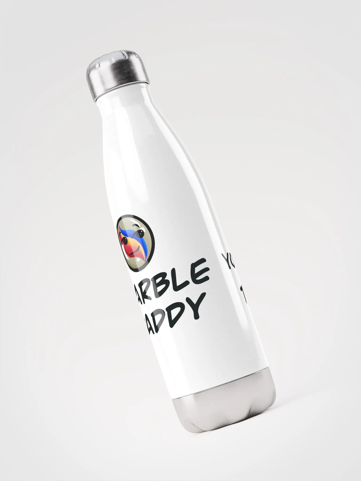 Marble Daddy Water Bottle (White) product image (1)