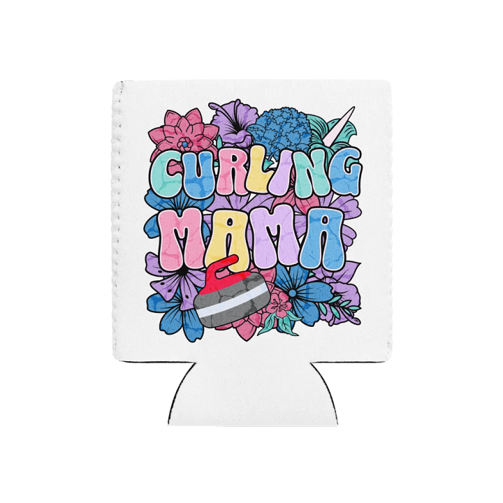 Curling Mama Floral Can Cooler product image (1)