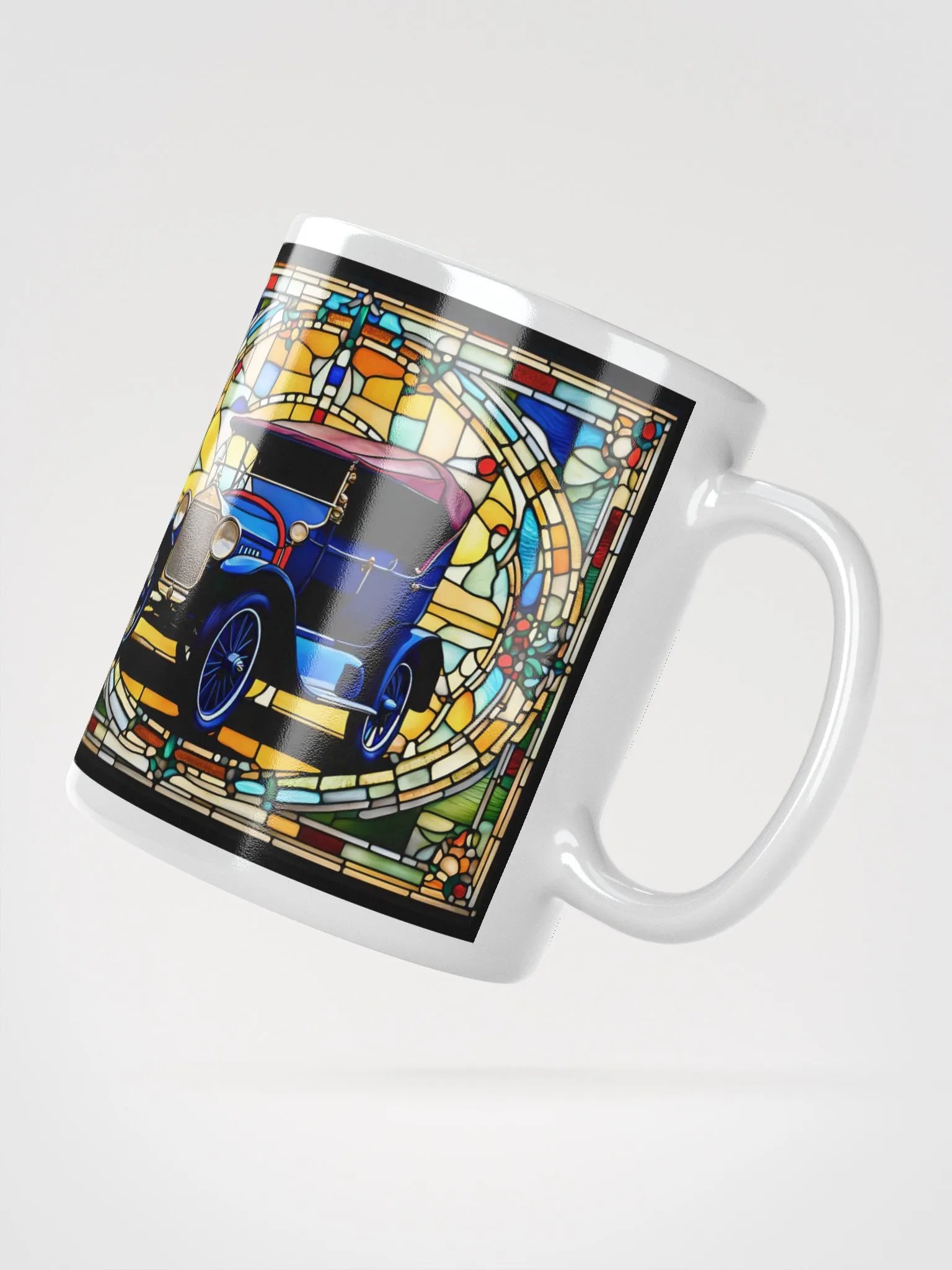 #001 Model-T Blues Stained Glass Mug product image (5)