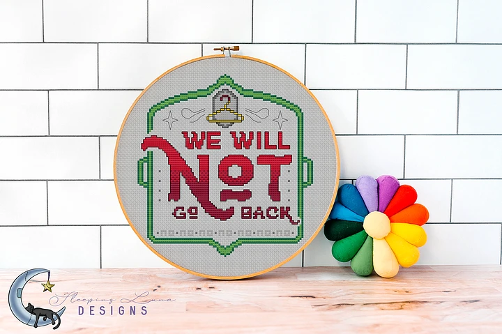 We Will Not Go Back - Cross Stitch Pattern product image (1)