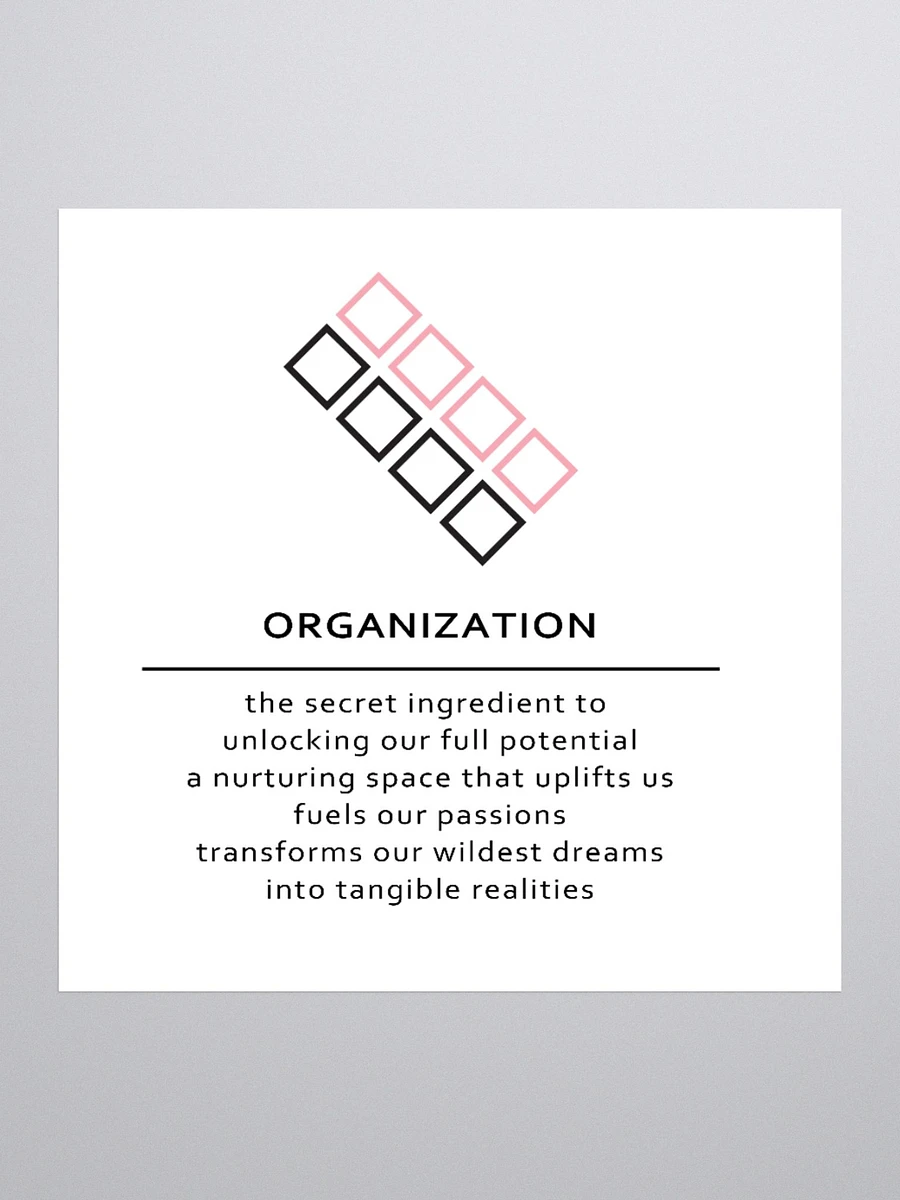 organization Sticker - pink line product image (3)