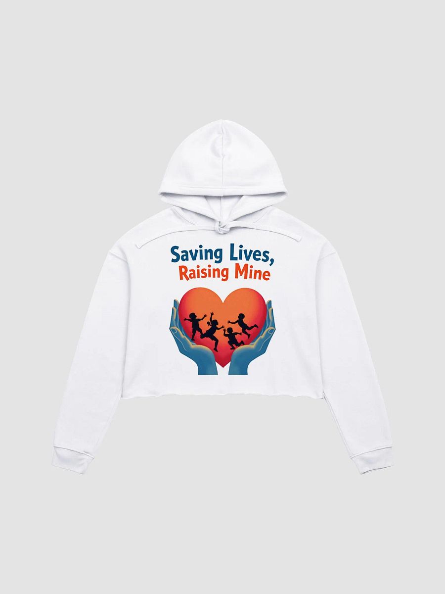 Medical Moms and dads, multitasking Heroes Crop Hoodie product image (4)