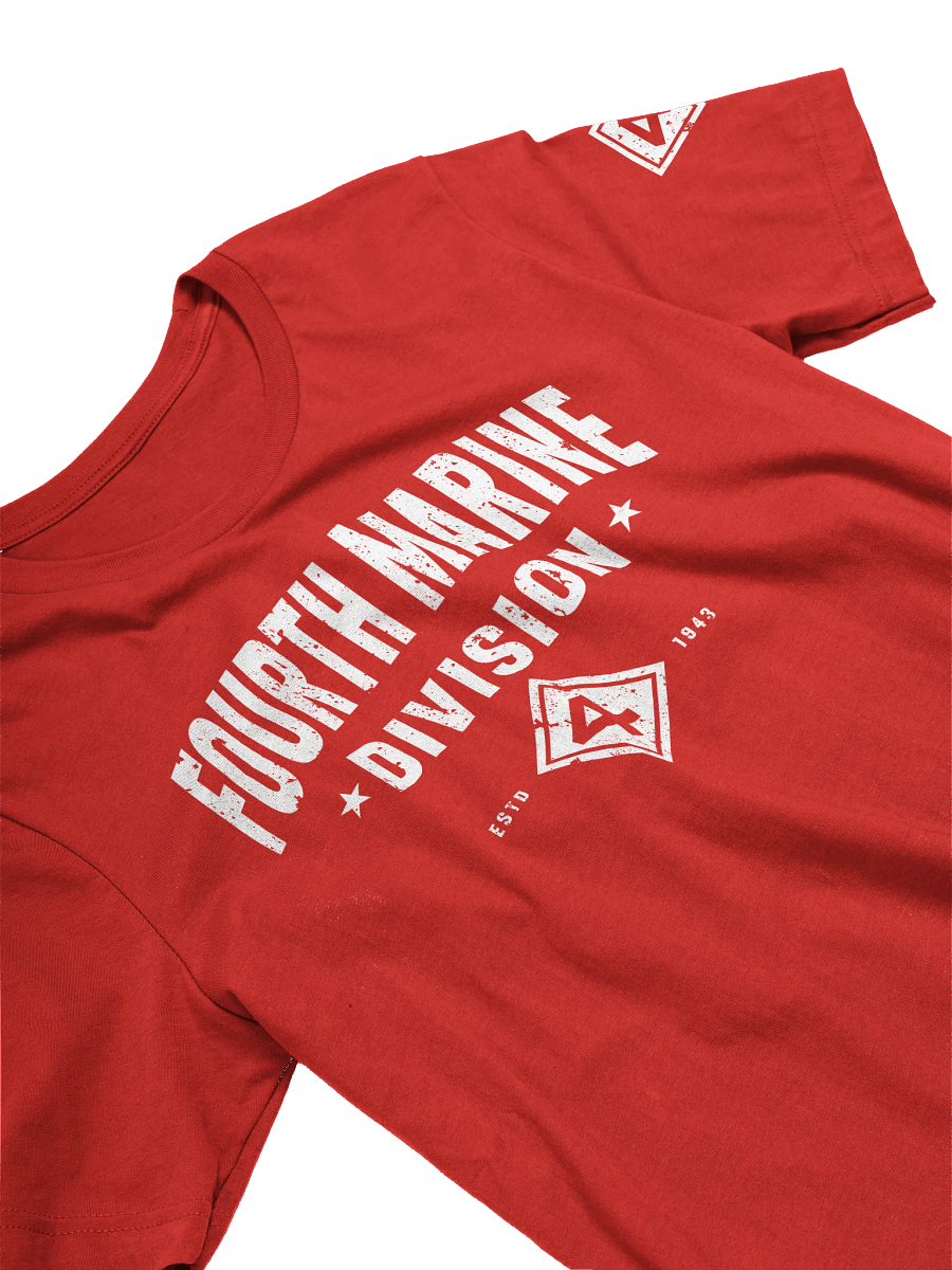 4th Marine Division - Fighting Fourth "Distressed" T-Shirt product image (18)