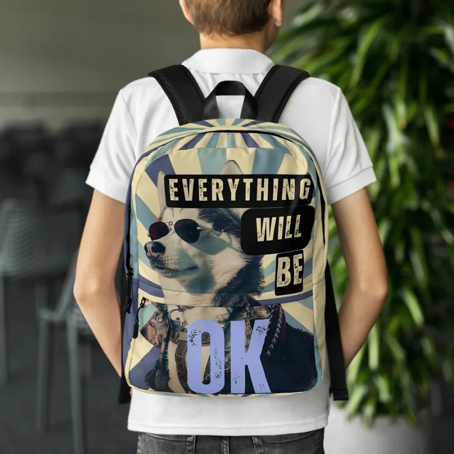 Siberian Husky Everything Will Be OK Hoodie product image (3)