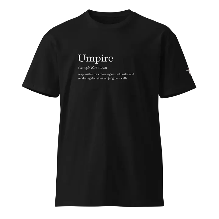 Umpire Definition T-Shirt - Black product image (1)