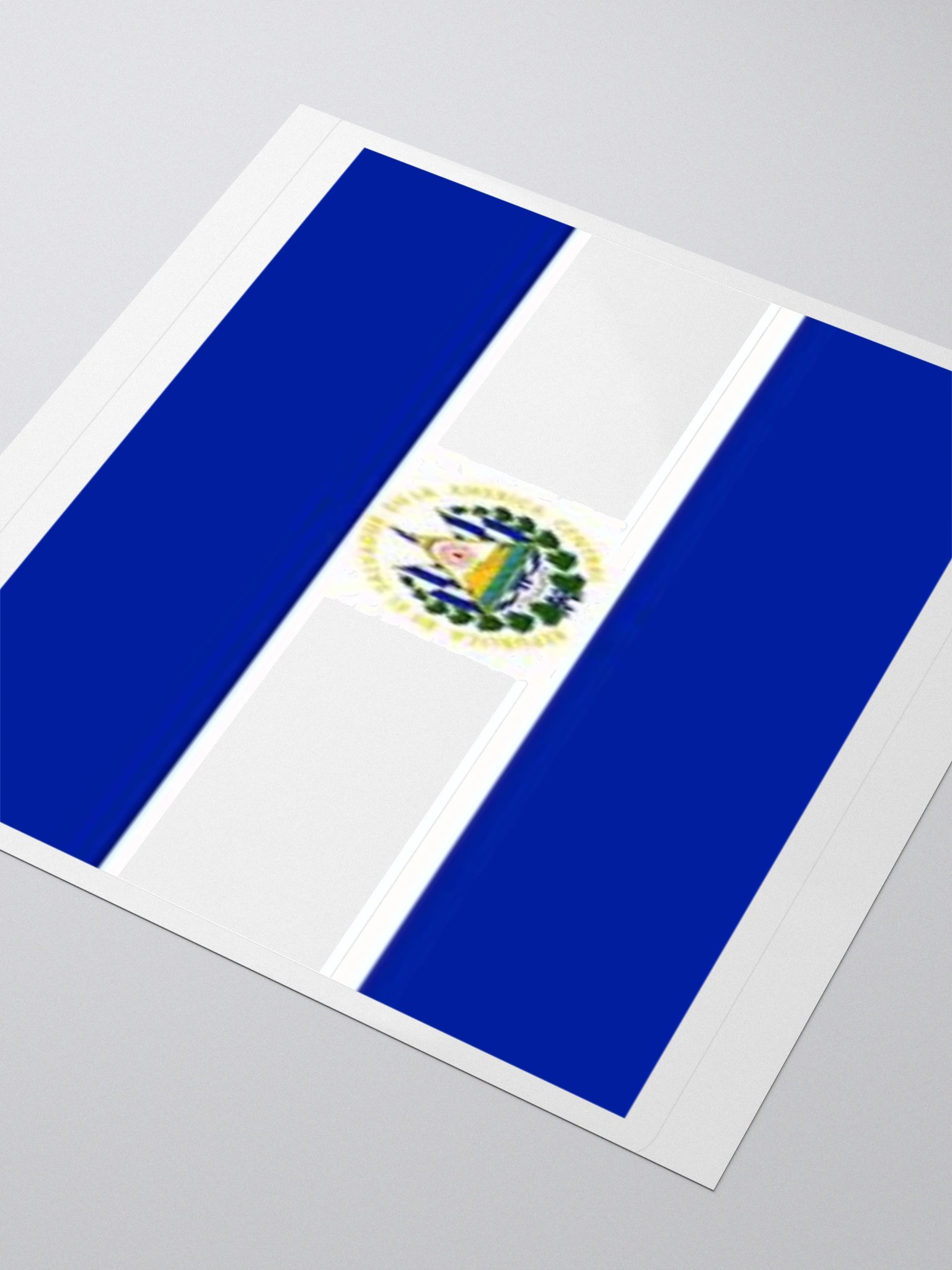 El Salvador Flag Sticker | Coat of Arms Design | Durable Vinyl | 3 Sizes product image (9)