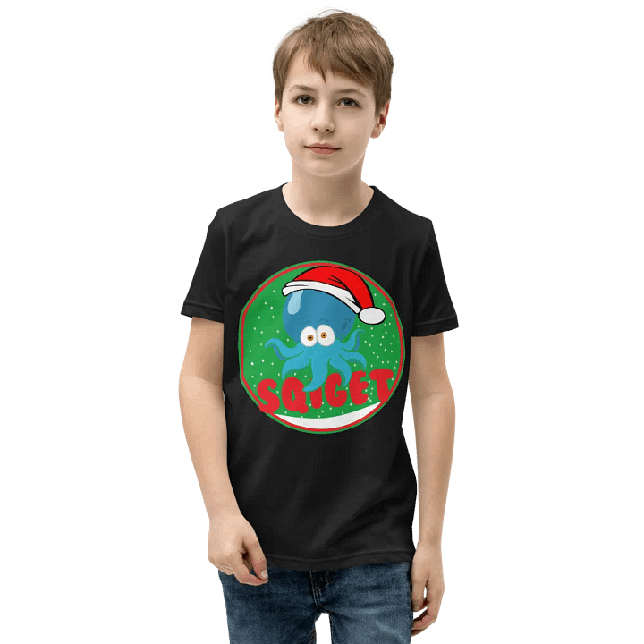 Santa Squid Youth T-Shirt product image (1)