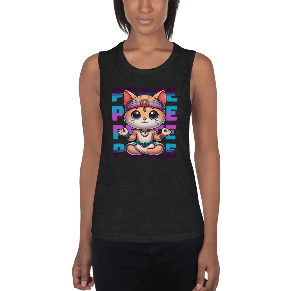 Yoga Cat: Women's muscle tank product image (1)