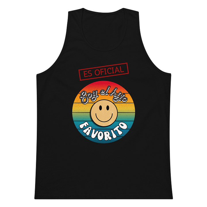 retro tanktop for son es oficial soy el hijo favorito product image (2)