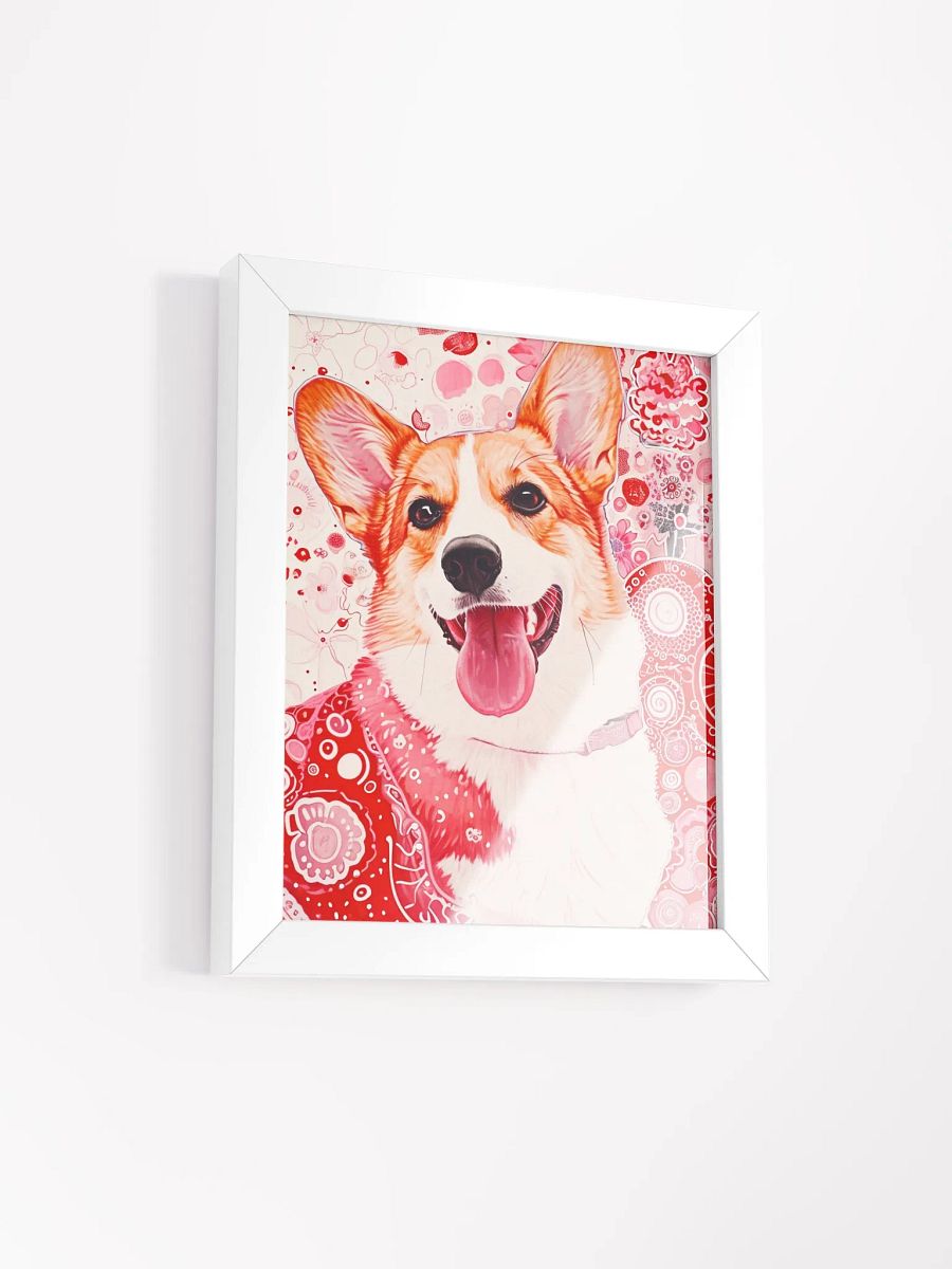 Joyful Corgi Framed Matte Poster product image (2)