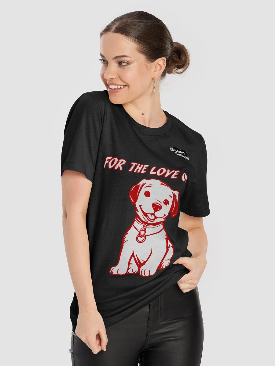 For the Love of Dogs Puppy T-Shirt Black/Red product image (28)