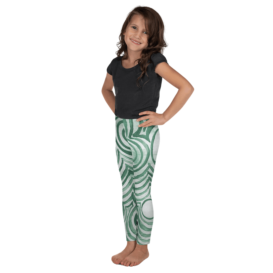 "Green Swirl" Kid's Leggings product image (4)
