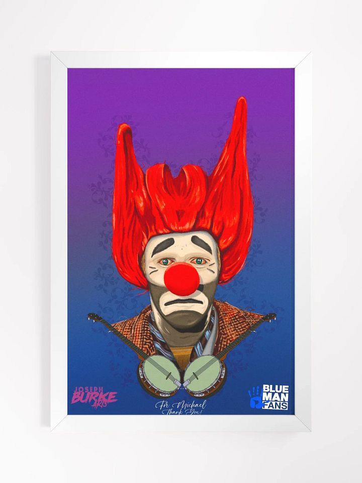 Floppy the Banjo Clown - The Man, The Myth, The Legend... Framed Print product image (2)