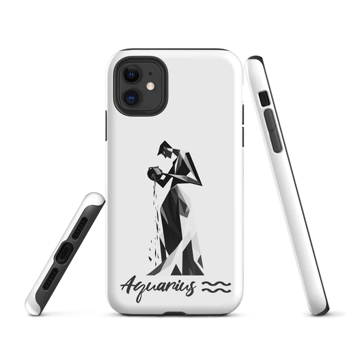 Male Aquarius iPhone Case - Futuristic Flair for Visionary Thinkers product image (1)