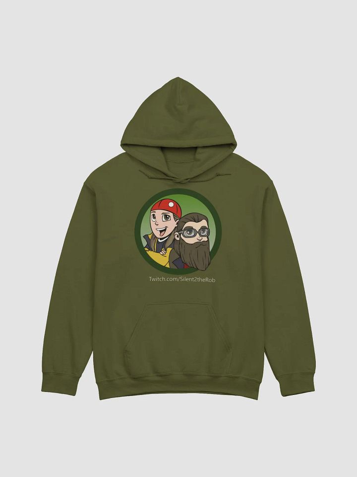 Silent front logo hoodie Dark color product image (3)
