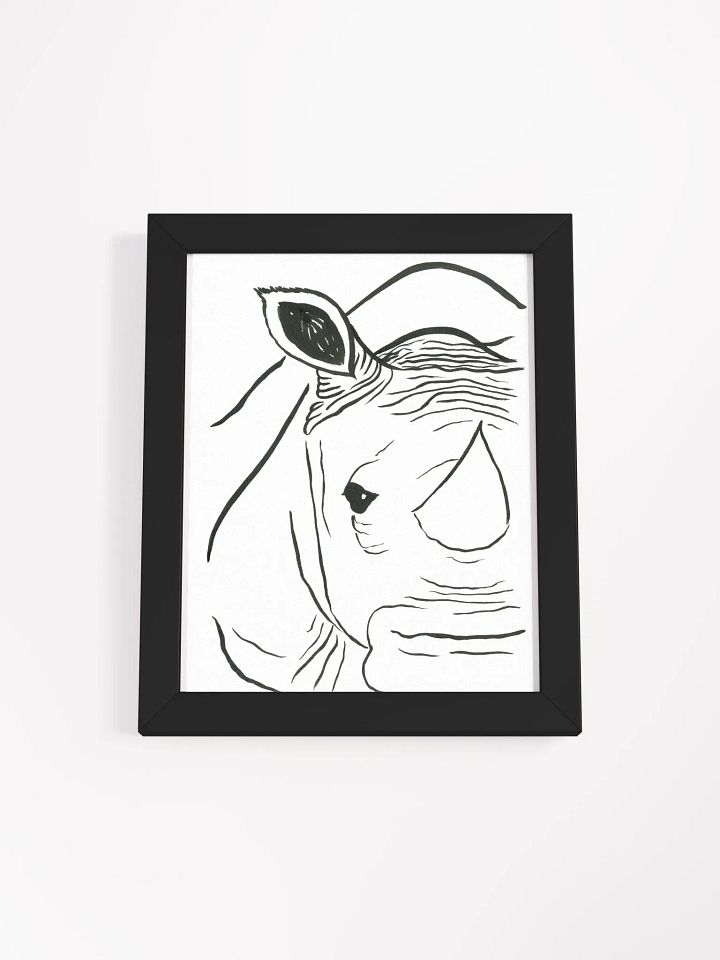 Face Of A Rhino Framed Print product image (1)