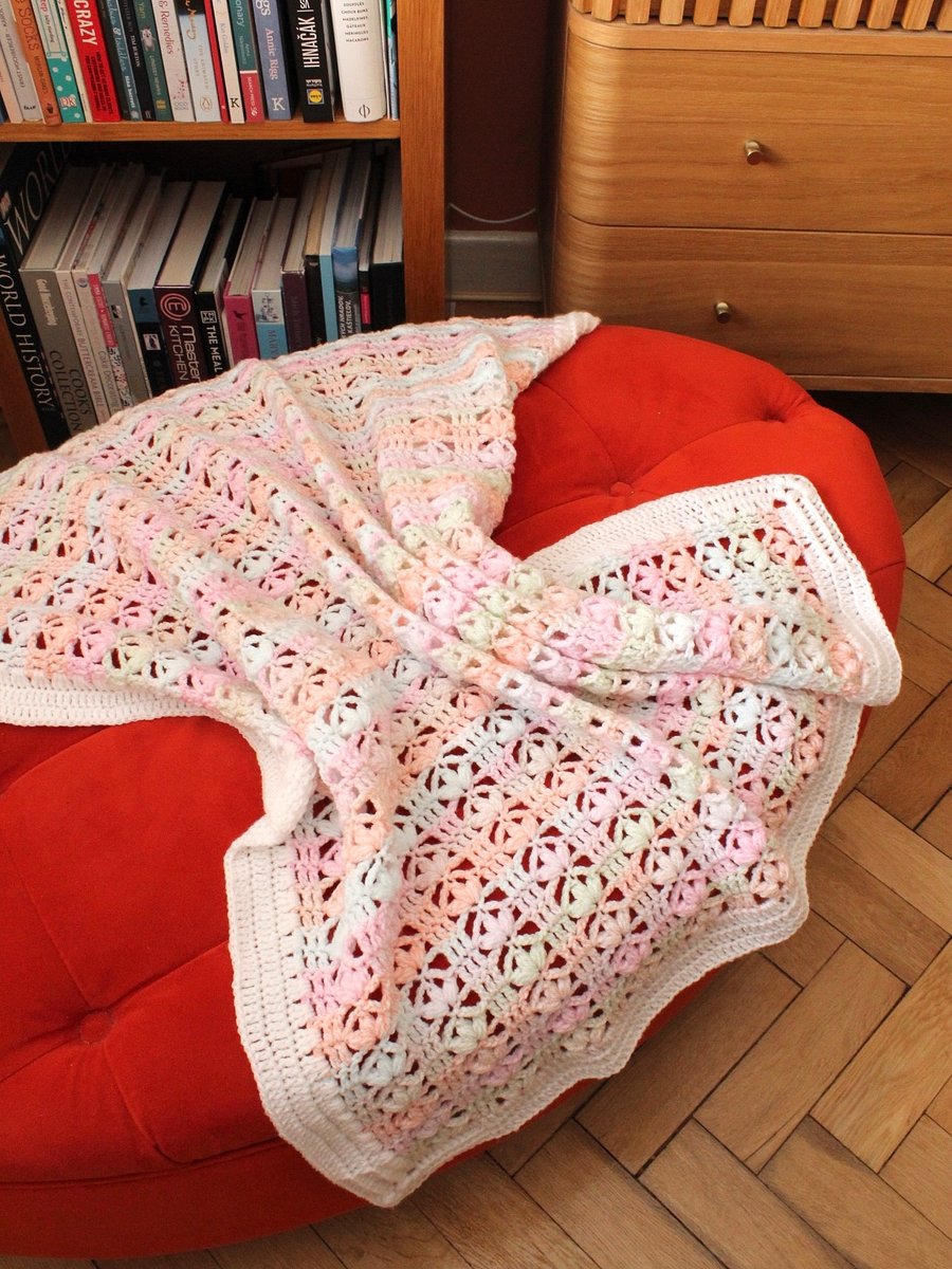 Lace Crochet Baby Blanket - Scarlett Baby Blanket product image (1)