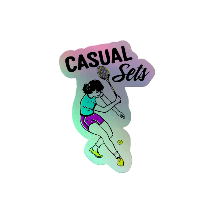Casual Sets - Tennis Anyone? Hologram Sticker! product image (2)