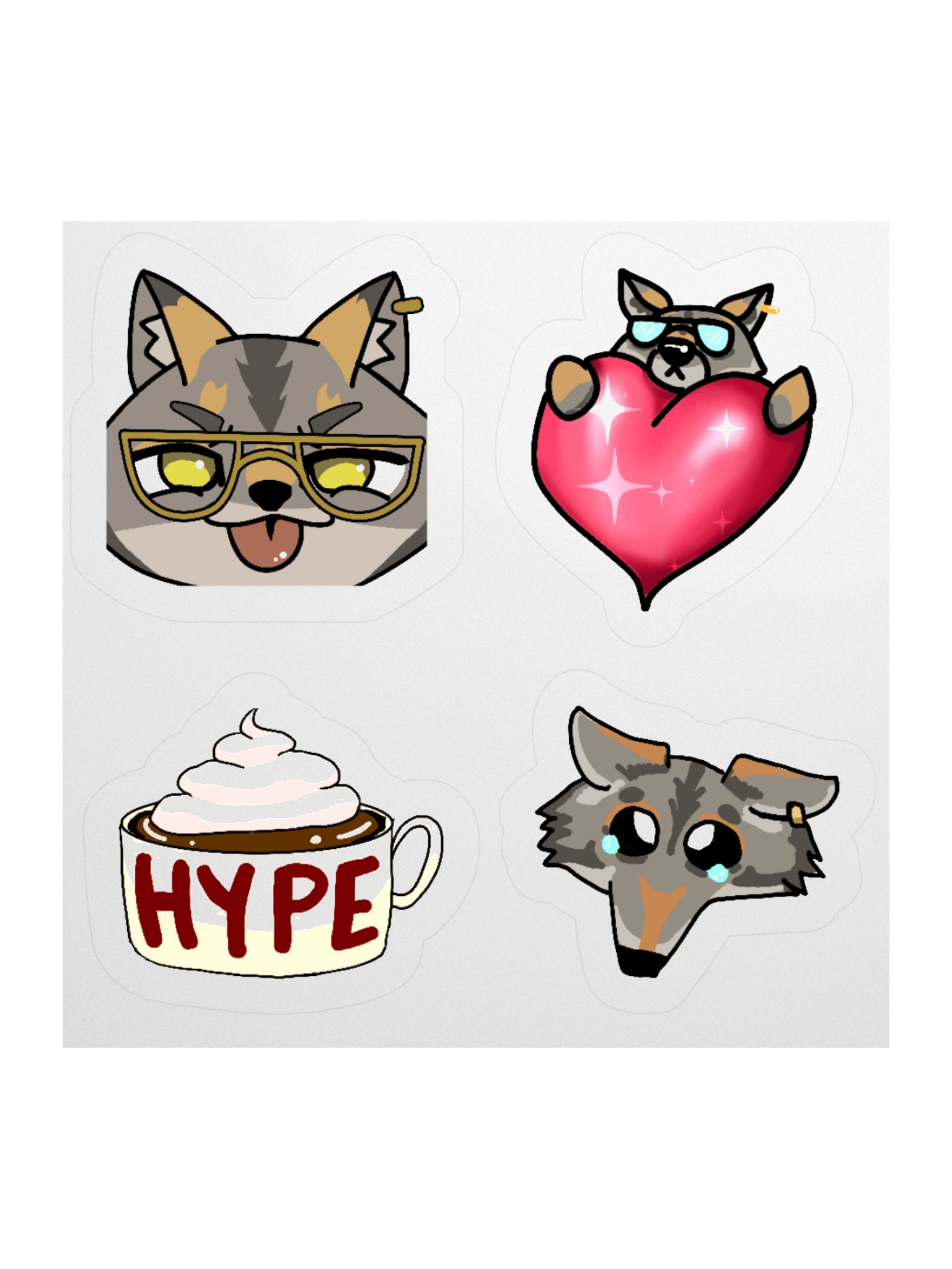 Emotes Variety Stickers product image (2)