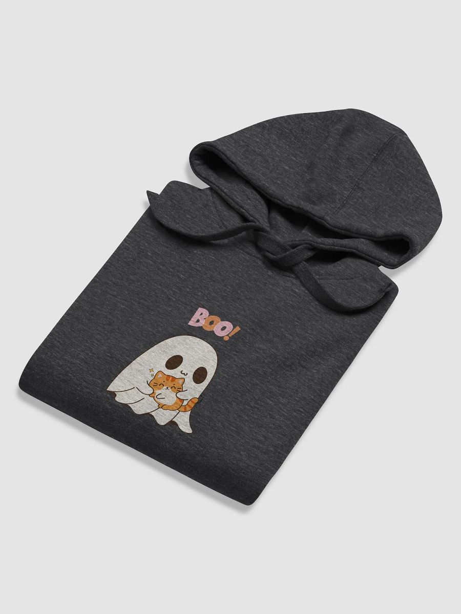 Boo! Cute Ghost and Cat Premium Hoodie product image (18)