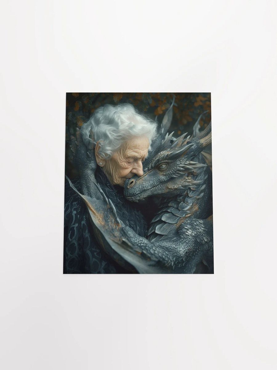 Elder lady with her dragon - Poster product image (20)