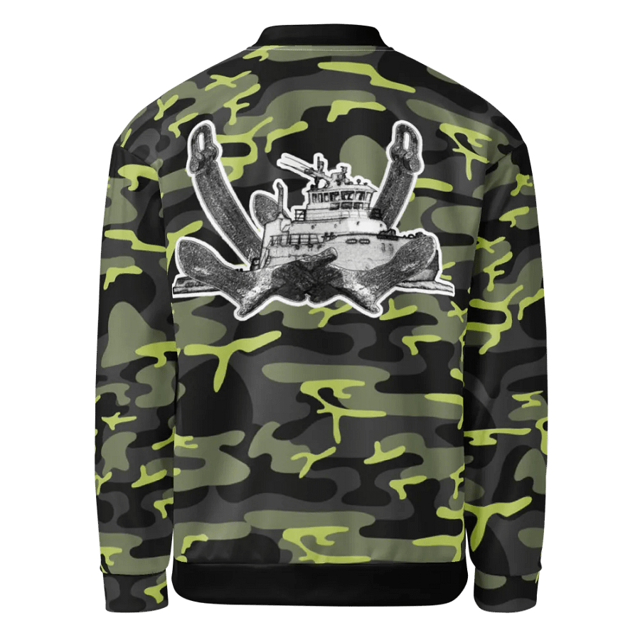 Twin Anchor Titan tug Green Camouflage Bomber Jacket product image (2)