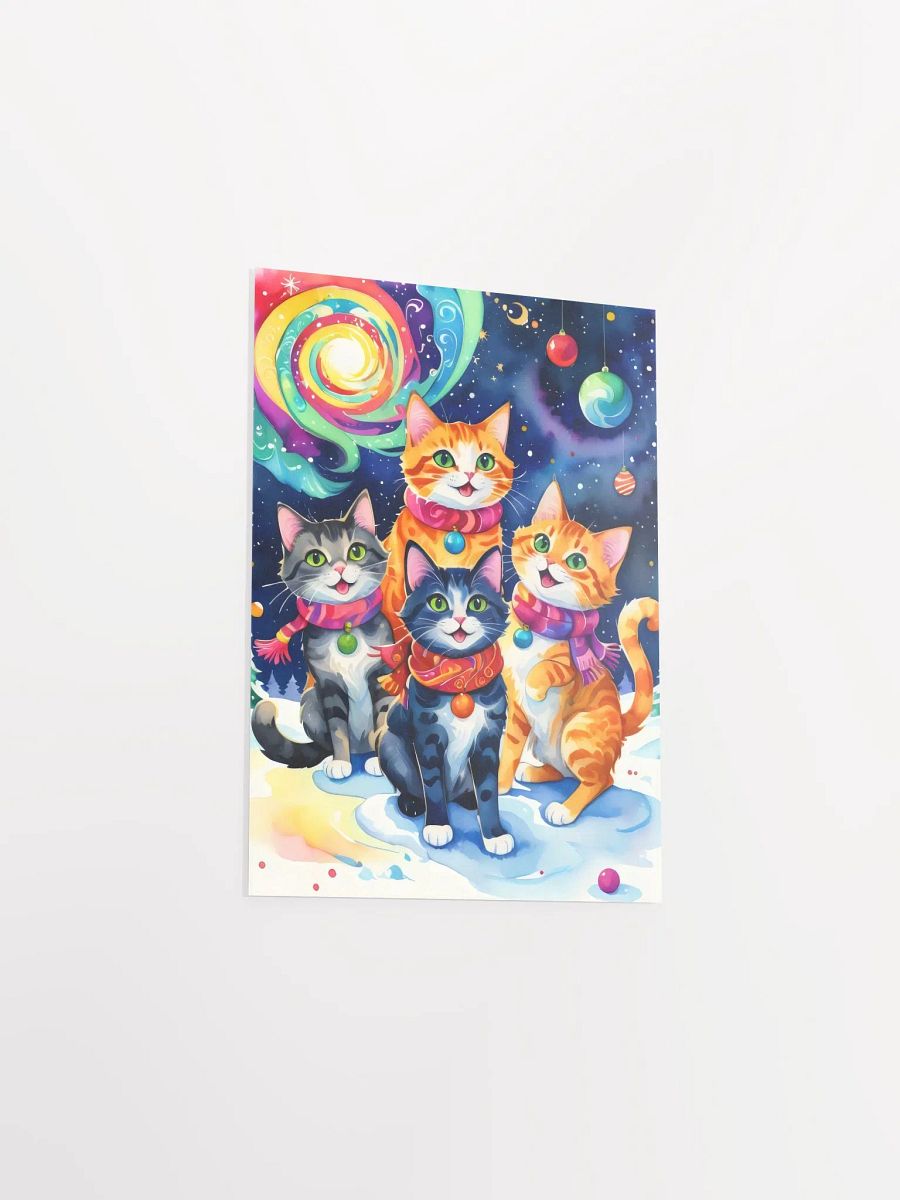 Festive Cats in Scarves Poster product image (9)