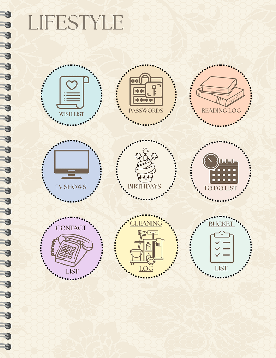 Detailed Undated Planner - Abstract Neutral product image (5)