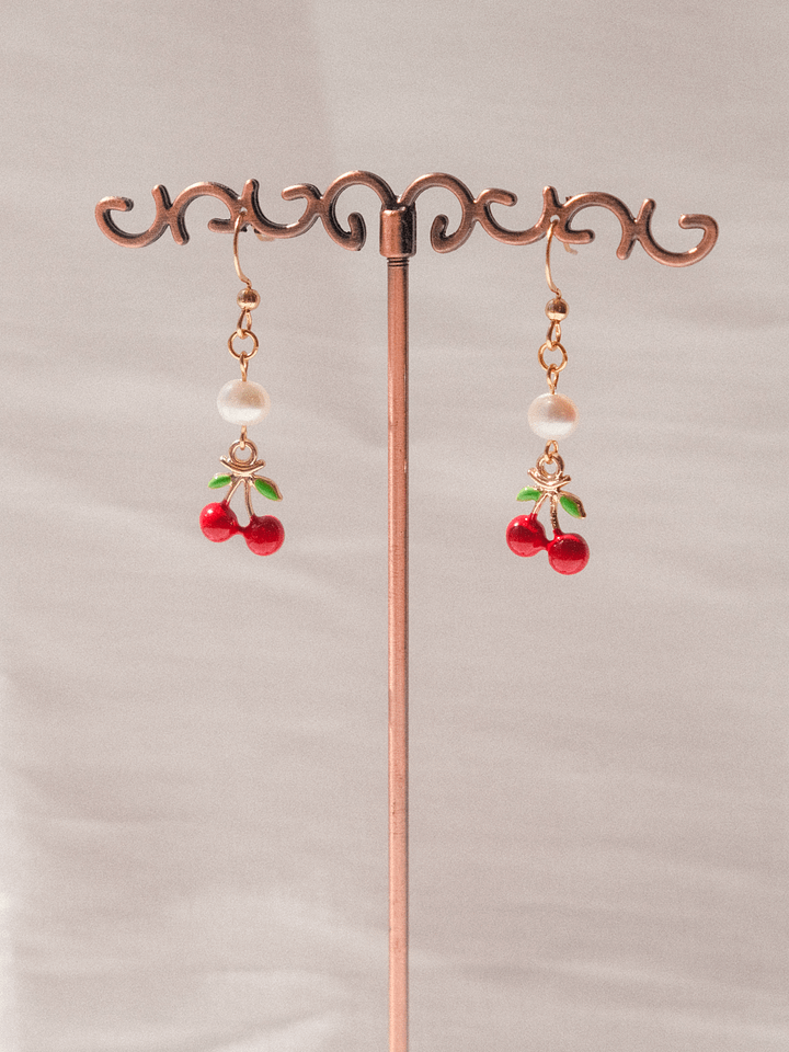 Cherries - Pearl earrings 🍒 product image (1)